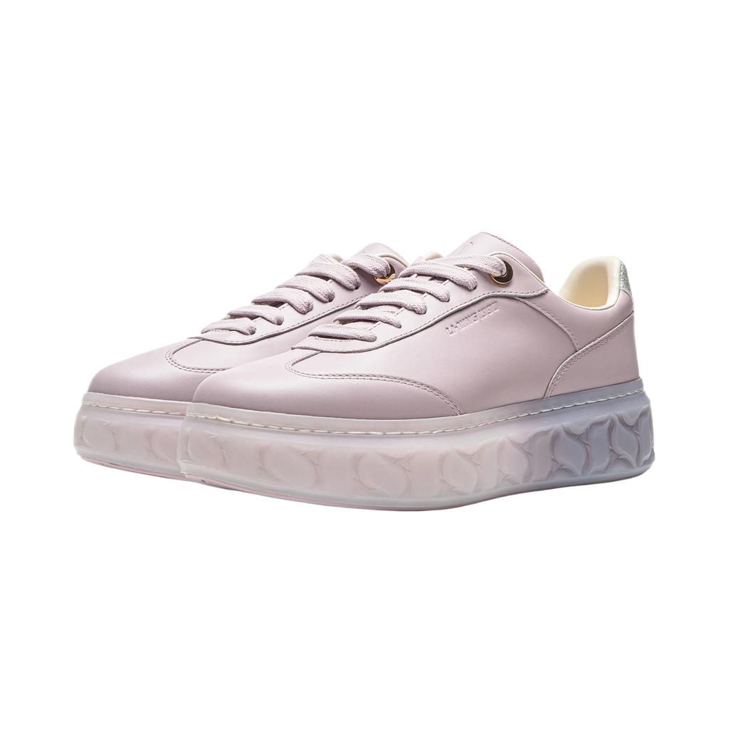 Women's Sneakers Li-Ning Skate Shoes Women's Low-top Light Cream Purple