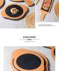 Creative Melamine Plate with Handle - Japanese Imitation Porcelain for Pizza, Steak, and Barbecue