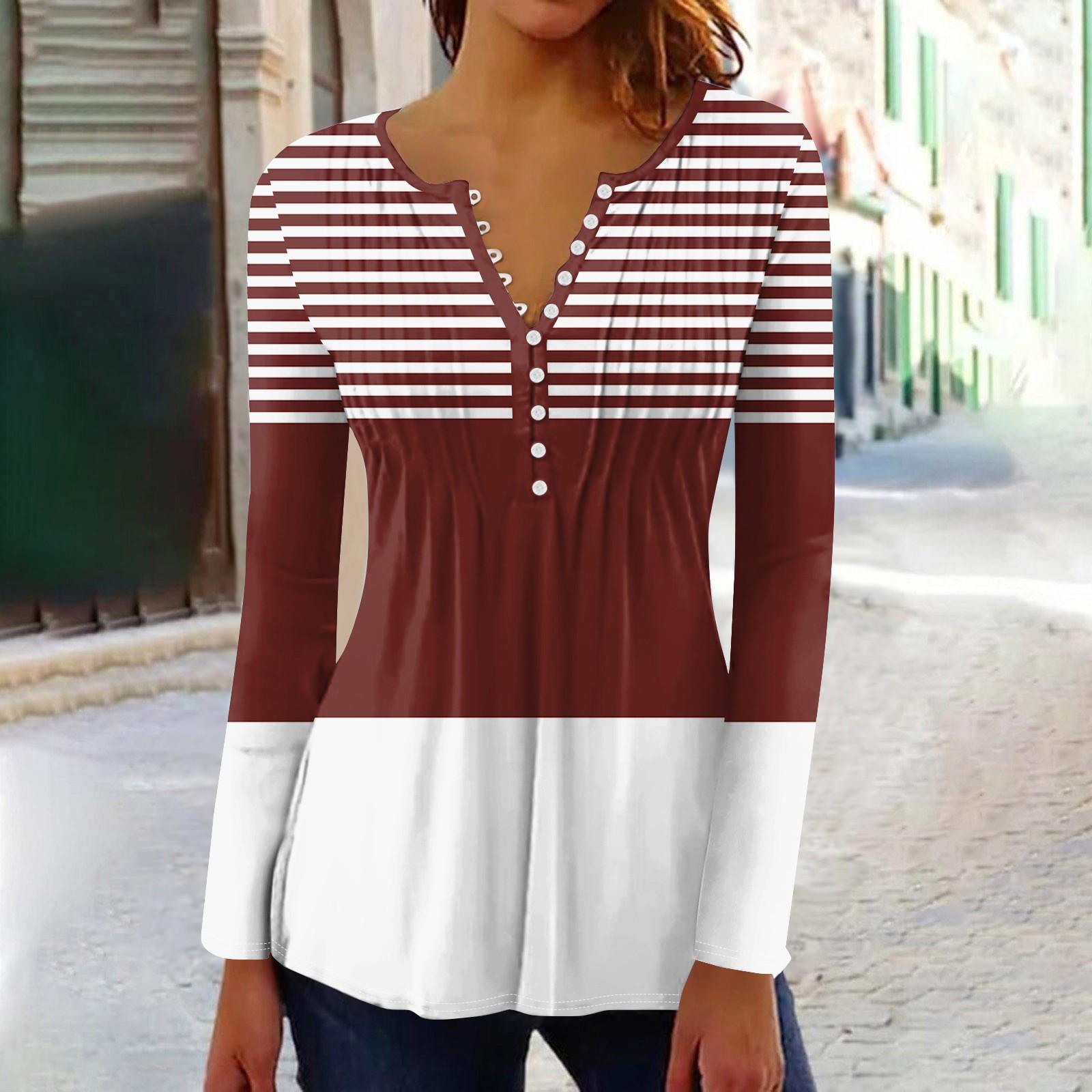 

Жіночі сорочки з довгим рукавом, осіння мода, ошатні повсякденні блузки, модні плісировані туніки, топи для легінсів XXL винний