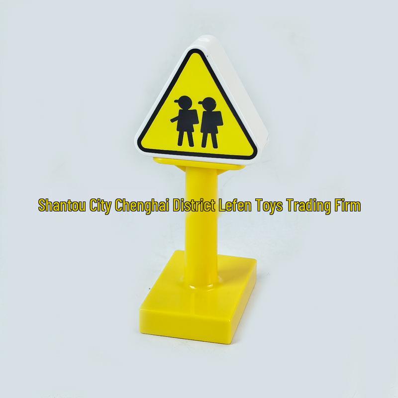 Large Building Block Traffic Accessories: Lights, Warning & No Honking Signs