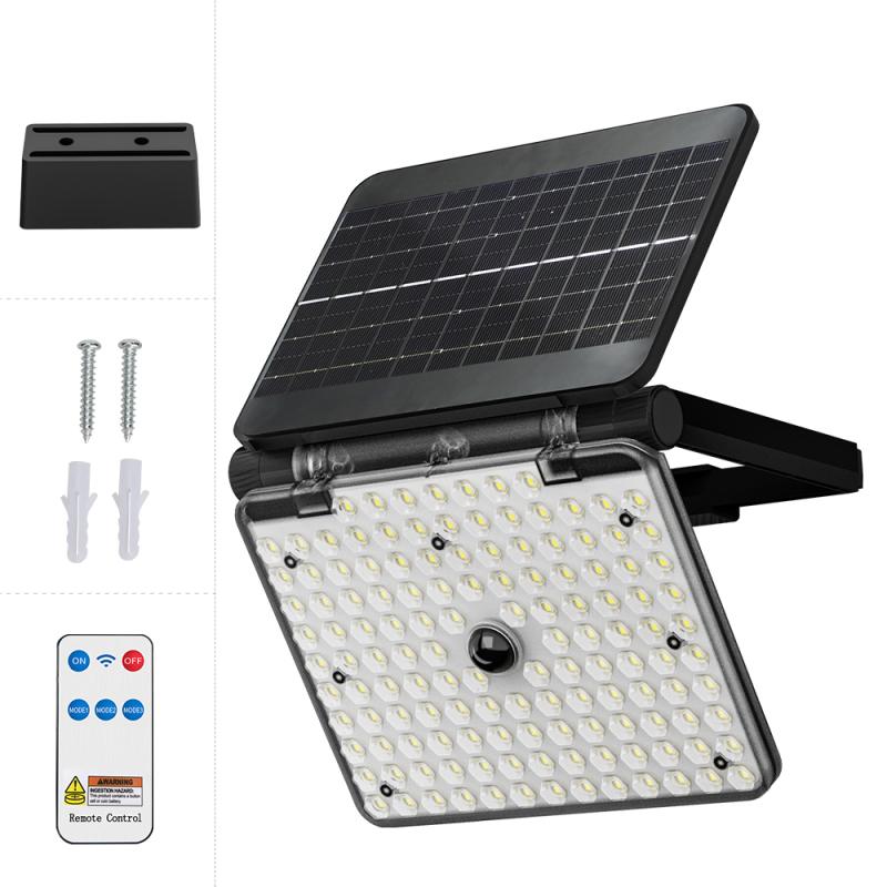 

Solar LED Night Lights High-Brightness Portable Rechargeable Perfect for Outdoor Adventures BBQs Parties Emergencies And Camping With remote control чорний