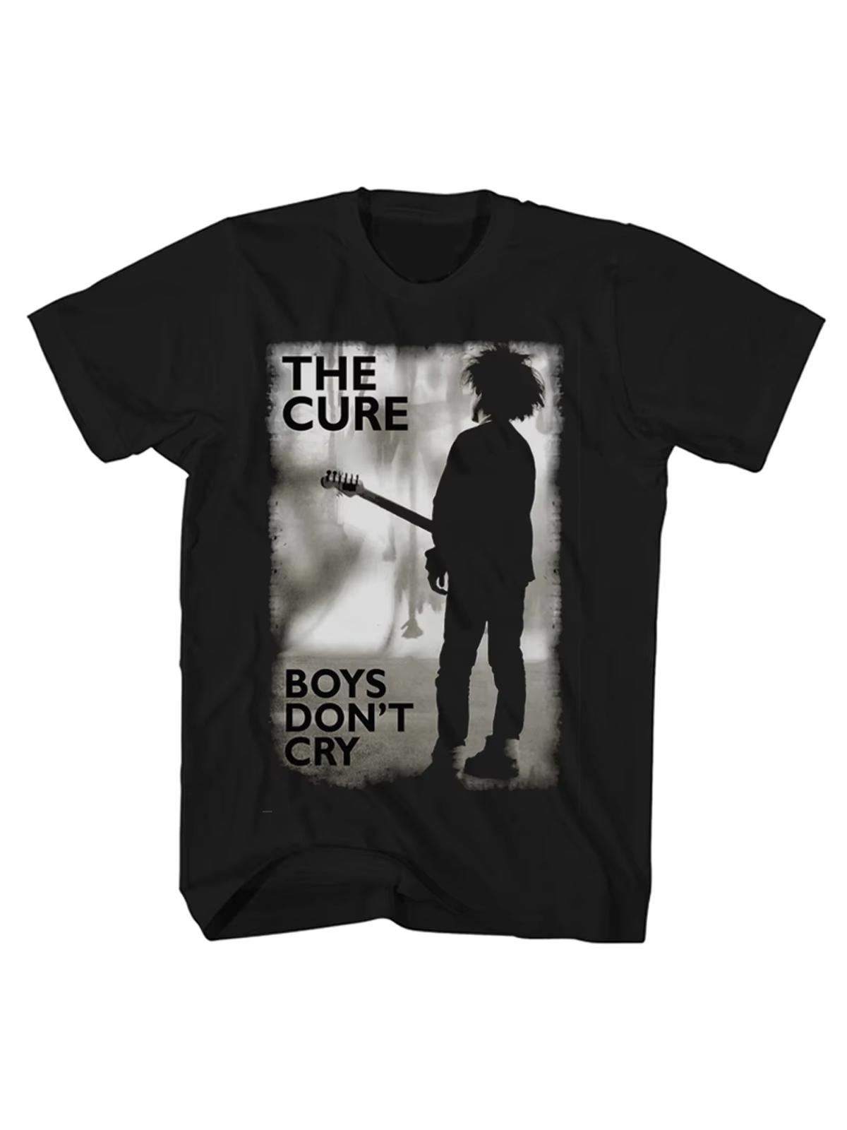 THE CURE Rock Therapy Band Boys Dont Cry Unisexs American Casual Shortsleeved Tshirt Rock Tshirt Summer New In S