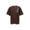 Футболка Scan Arrow Oversize Rain Drum Коричнева Чоловічий Вуличний одяг OMAA161S24JER0022806