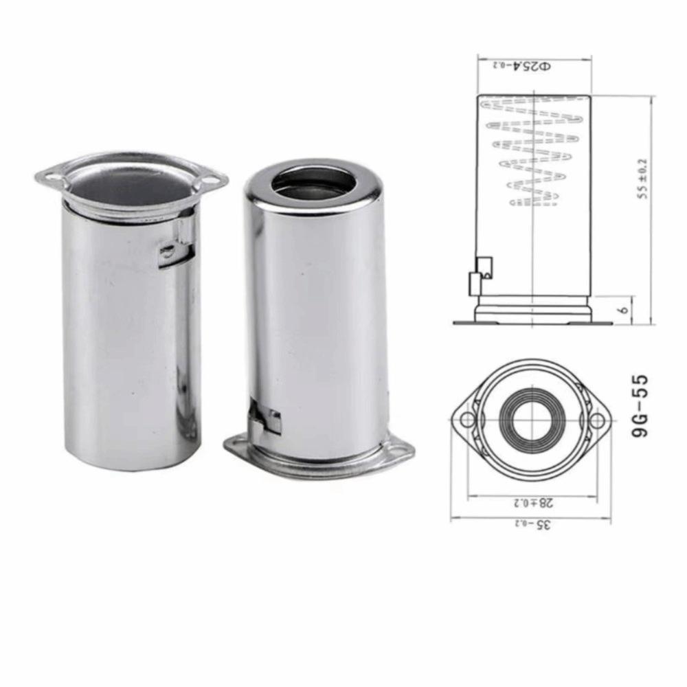 Full Aluminum Electronic Tube Shield EMI Shielding Tube Screen Cover Tube Socket Shielding Cover серебряный