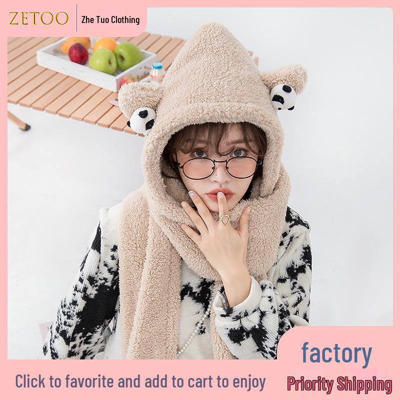 2024 Faux Fox Fur Shawl Scarf - Elegant Winter Plush Neck Warmer for European and American Styles