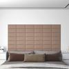 VidaXL Wall Panels 12 Pcs Cappuccino 30x15 Cm Faux Leather 0.54 M² 343775