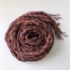 Spring And Summer New Linen Small Plaid Scarf Thin Breathable Women's Scarves Tassel Long Shawl 60x180CM
