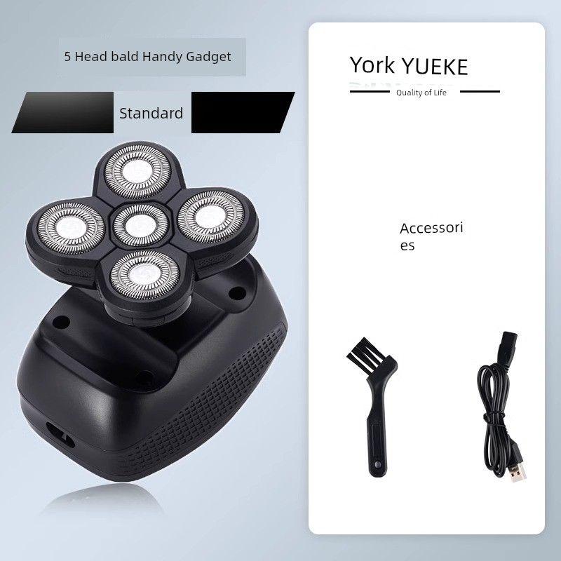 German Technology Nine Cutter Head Bald Head Handy Gadget Shaving Head Dedicated Men Self-Razor For Home Electric Shaver 5 Blades Standard