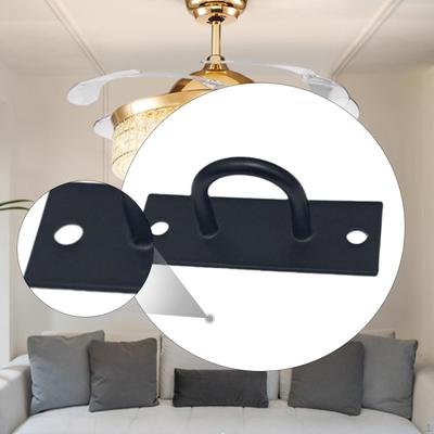 Augplatte Haken Mitgelieferte Hardware Einfach zu installieren Mattschwarz Wandhalterung Ventilator Licht Aufhängung