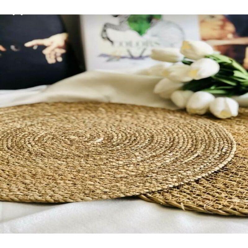 

Набор плетеных джутовых тарелок из 6 американских сервировочных тарелок диаметром 32 см.