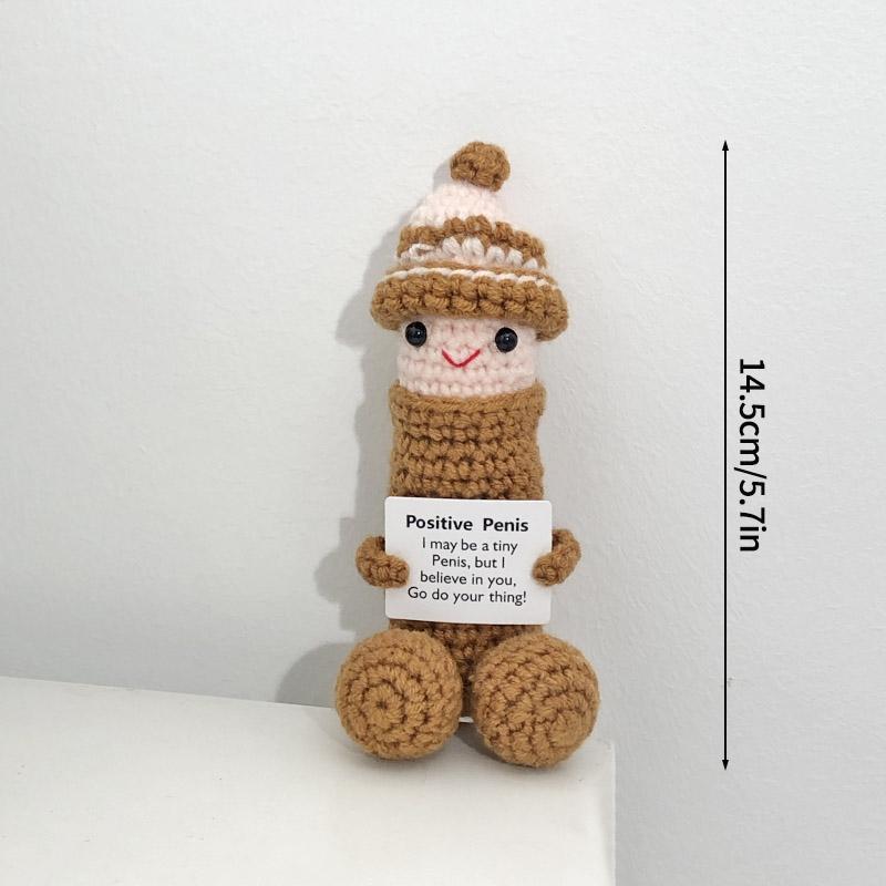Crochet Ornament Desk Accessories Handmade Doll Birthday Party Decoration Party Gift Favors Hand Knitted Ornament