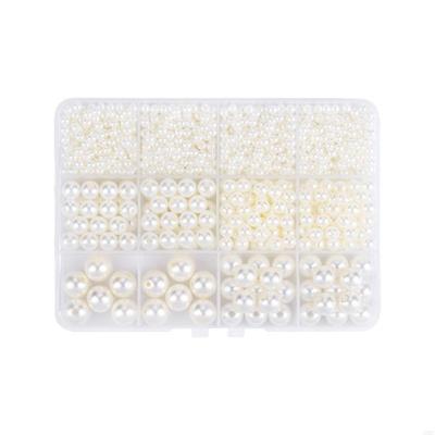 Multipurpose Plastic Pearls Set For Hair Jewelry Designs And Crafting Supplies J0MC