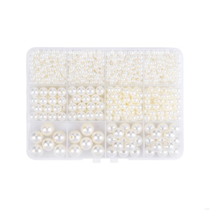 Multipurpose Plastic Pearls Set For Hair Jewelry Designs And Crafting Supplies J0MC
