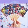 Theme Day Independence Flag Pattern Handheld Photo Frame Shooting Decor Prop