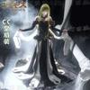Code Geass C.C.. Elegantes Königin Langkleid Cosplay Kostüm, Luxuriöses Anime Damen Formelles Outfit