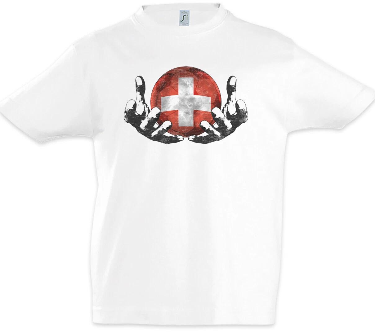 Switzerland Football Magic Ball Kids Boys kids boys T-Shirt Flag Football Switzerland 100