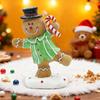 Christmas Figurines Resin Statue Ornaments Christmas Gingerbread Man Decor For Desk Bedside Counter Living Room Bedroom Nursery
