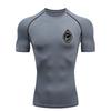 Moon and Clouds  Men's Sports T-shirt Training Fitness Compression Workout T-Shirt Rashgard Tops Men's Fitness T-Shirt