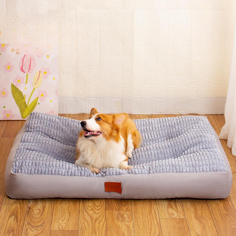 

Новый большой полосатый коврик для сна для домашних животных, износостойкий, противоскользящий, для кошачьей будки, универсальный кошачий туалет Four Seasons S(60*50)