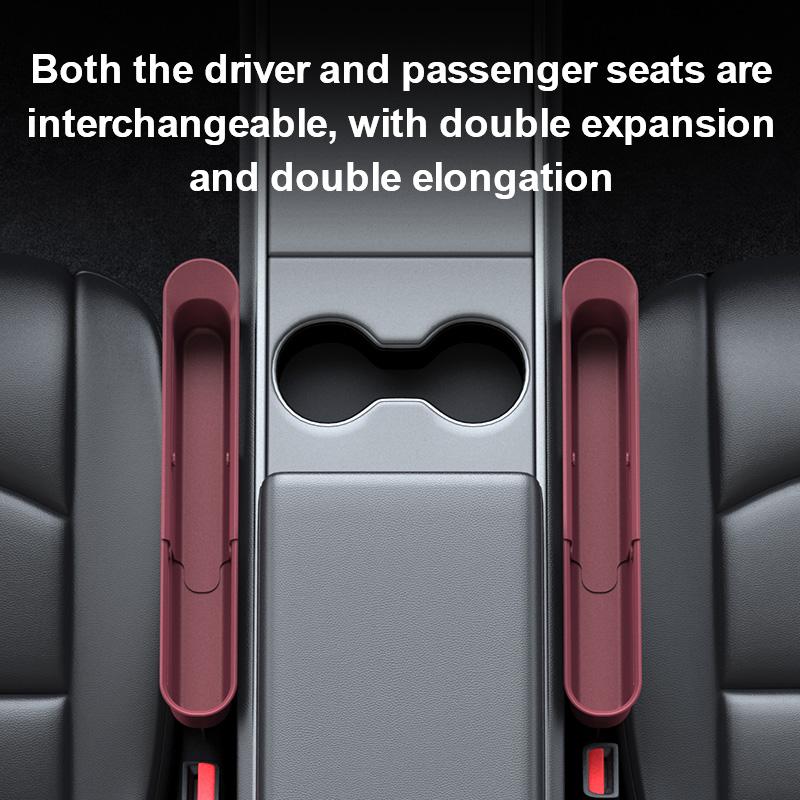 Scalable Car Seat Gap Storage Box Car Seat Gap Filler Organizer Phone Key Storage Box Automotive Interior Storage Accessories