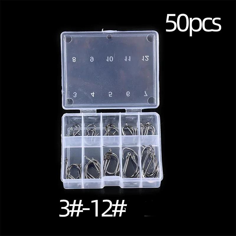 

Sharp Carbon Steel Fishing Hook with Barbed3-12Multiple Specifications50-1600Lure Fishing Set for Sea Fishing