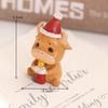 Christmas Resin Ornament Mini Santa Claus Resin Ornament Decorative Gifts Resin Crafts Tabletop Ornament