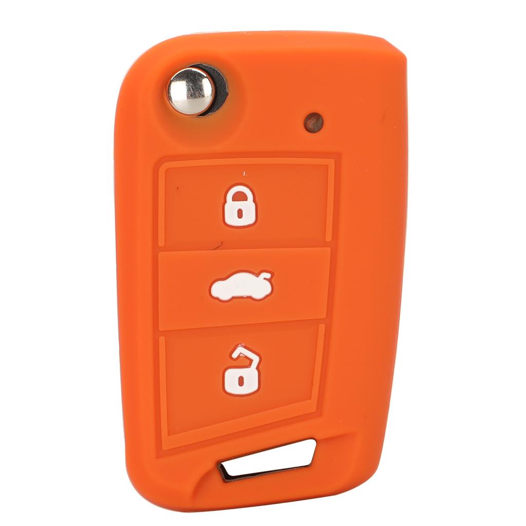 Jingyuqin 3 Button Silicone Key Fob Cover Case For VW Polo 2016 Golf 7 MK7 For Skoda Octavia Combi A7 For SEAT Leon Ibiza CUPTRA
