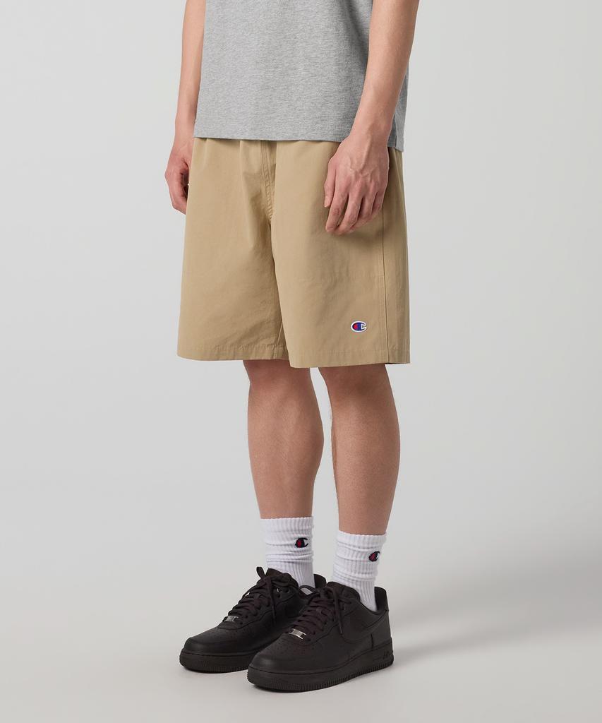 CHAMPION C-Logo Woven Shorts Beige