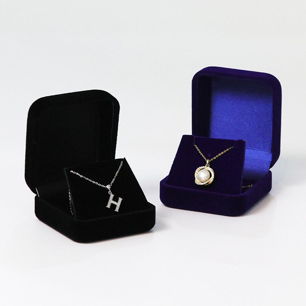 1PC Jewelry Box High-End Flocking Earrings Box Chest Necklace Multi-Functional Jewelry Box Storage Supplies To Send Gifts