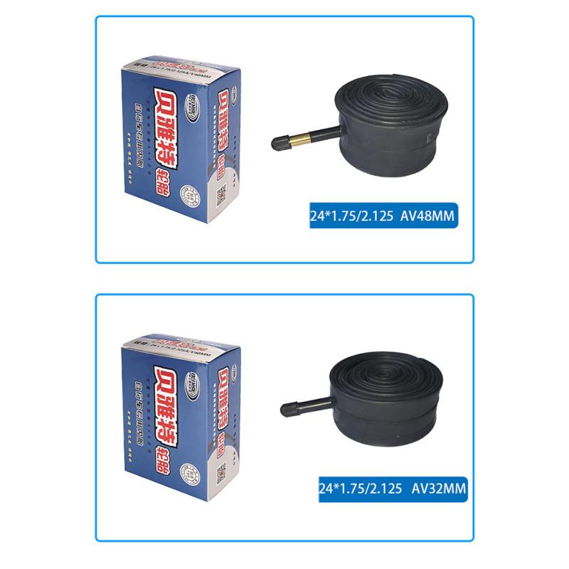 Butyl Rubber Mountain Bike Inner Tube Schrader Valve Extension Air Nozzle 26 27.5 29 Inch Tyre Tube