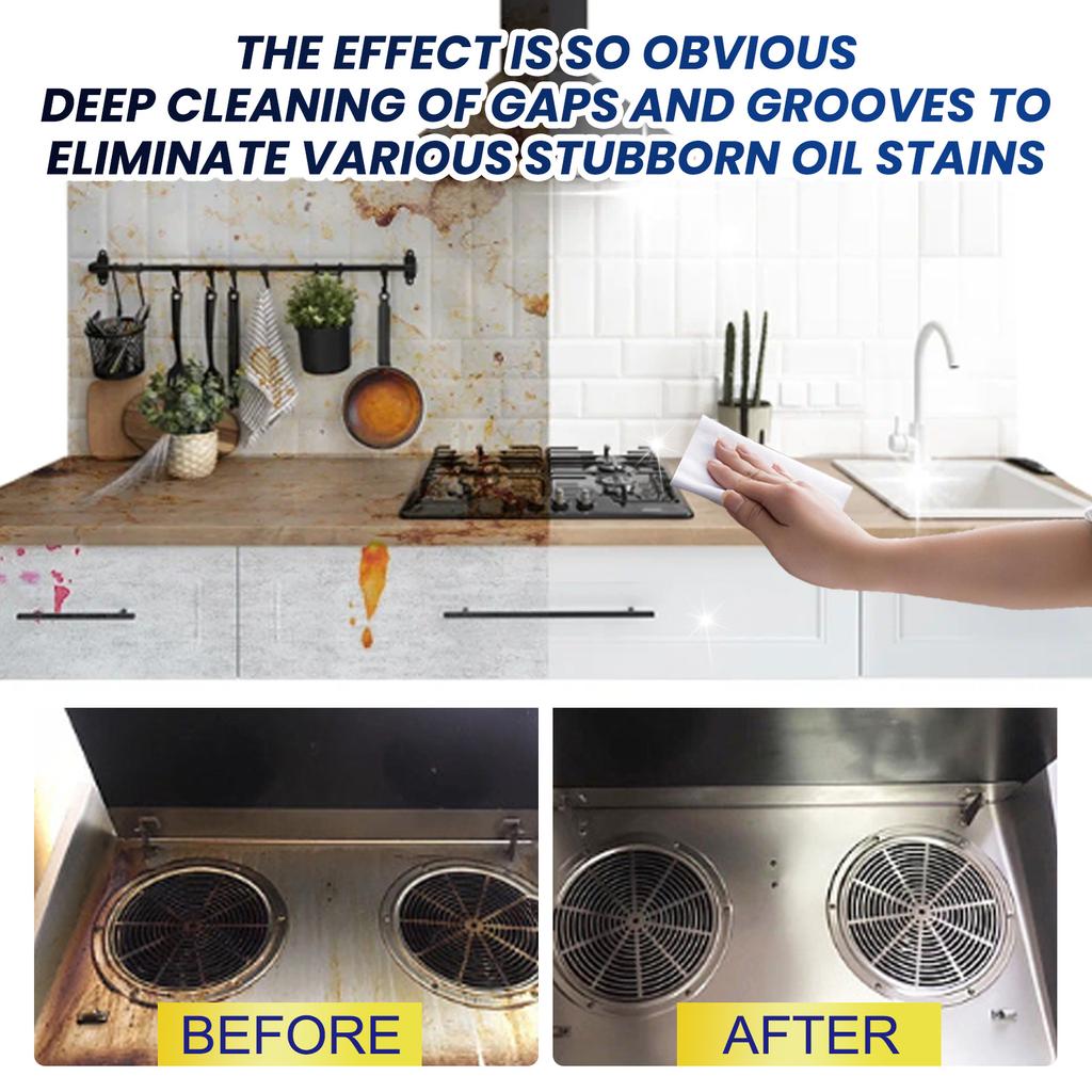 JUE-FISH Mehrzweck-Fettlöser für Küchenherde, Küchenutensilien, Dunstabzugshauben, Ölflecken, Schmutz, starke Ölflecken, Reinigungsmittel