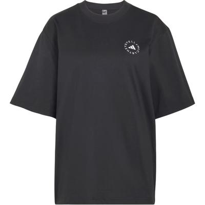 adidas Stella McCartney Logo Print Loose Fit Round Neck Short Sleeve T-Shirt Women Tops KA9549