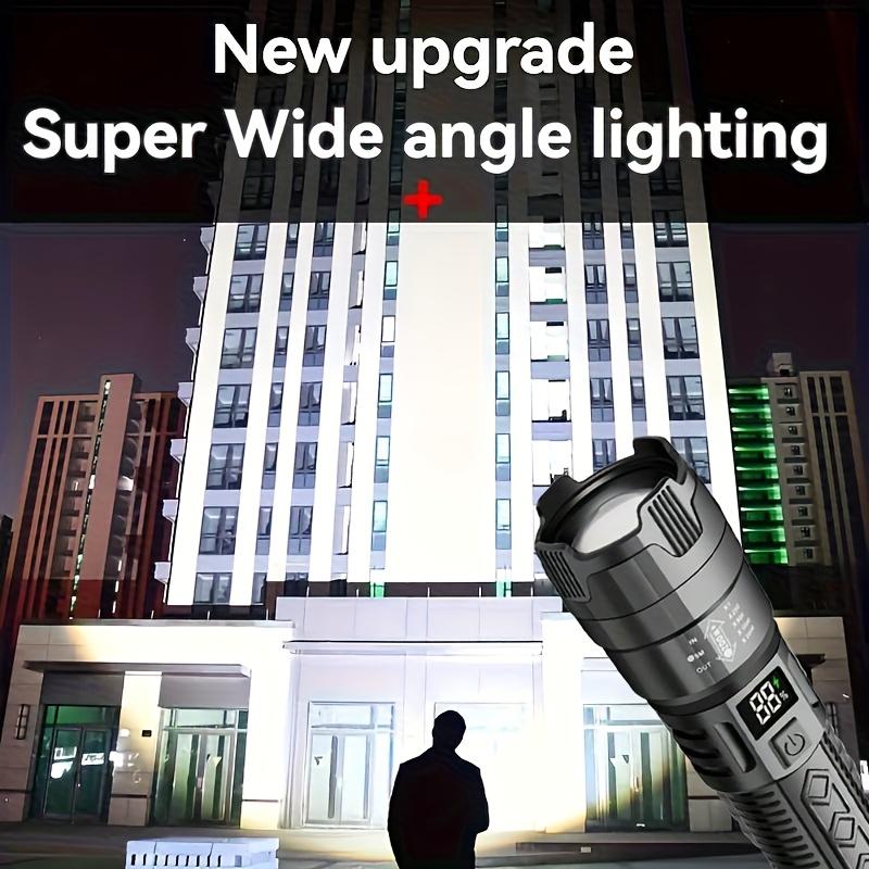 Portable Flashlight with Battery Display, Type-C Charging, Multiple Lighting Modes, Suitable for Home, Outdoor, Camping, Fishing