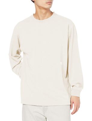 Koszulka z długim rękawem Cut and Sew One Point Tee Unisex HOE32269 Off White M L/S