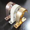 Aluminiumlegierung Vorhangstangenhalterung Einzelne Doppelte Aufhängestangenhalter Klemme Befestigungsklammer Haken Langlebige Möbelbeschläge