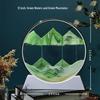 Luxurious Flowing Sand Painting - Ultra-Thin Golden Bezel Hourglass Home Decor Gift