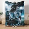 Football Messi Blanket Soft Warm Cozy Great for Couch Bed Bedding for All Occasions Digital Print Gifts For Family Or Friends