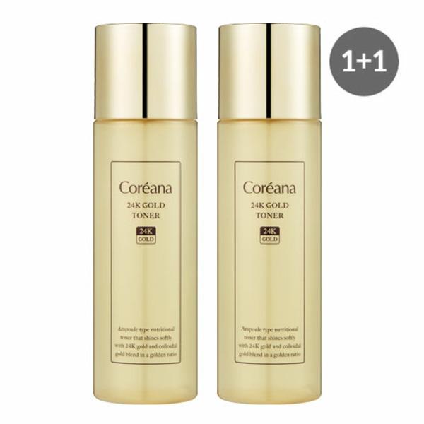 

[Coreana Cosmetics] 24K Gold Toner 1+1