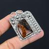 Natural Mahogany Obsidian Gemstone Jewelry 925 Sterling Silver Pendant For Women