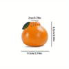 Orange Vase for Home Decor, Decorative Vase Fruit Shape Vase Tabletop Decorative Vase Table Centerpieces Decoration