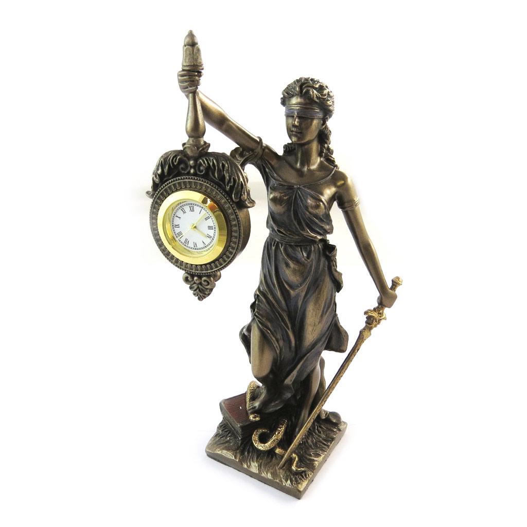 Les Trésors De Lily [N6122] - Deco Clock 'Justice' - 20. 5x8. 5x7. 5cm