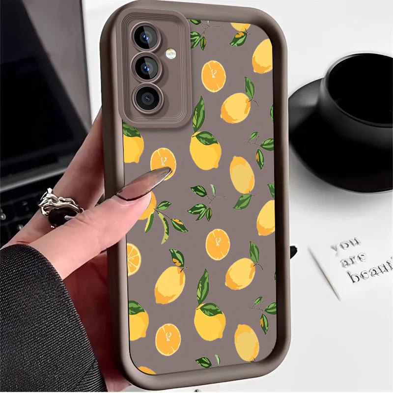 Fresh Lemon Case for Samsung Galaxy A53 A50 A50S A36 5G A35 A34 A33 A32 A30 A26 A24 A23 A22 A20 A16 A15 A14 A13 A12 4G Cover
