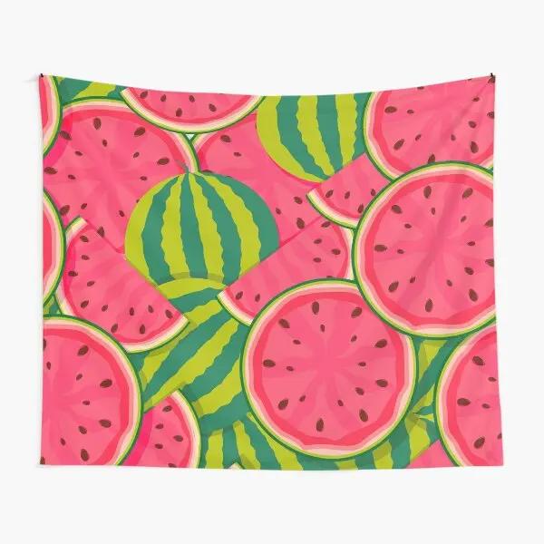 Cartoon Watermelon Tapestry Modern Summer Fresh Fruit Tapestry Wall Hanging for Home Bedroom Living Room Party Decoration
