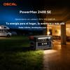 PowerMax 2400SE 2400W Portable LiFePO4 Power Station 2016Wh Large Capacity Outdoor Generator