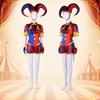 Pomni Cosplay Kostüm Anime Der Erstaunliche Digitale Zirkus Clown Uniform Halloween Kostüm Karnevalsparty Rollenspiel Kostüm für Erwachsene