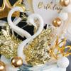 Baking Decoration Table Decorative Anniversary Ornament Cake Topper Swan Figurine Miniatures