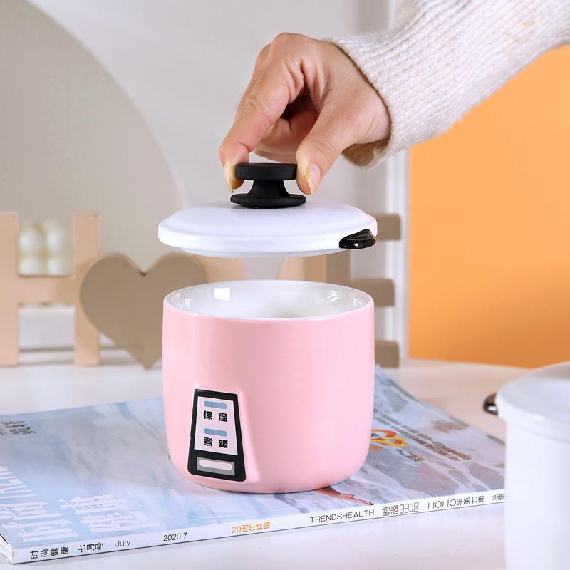 

Кружка-рисоварка с крышкой, необычный подарок на день рождения для парня, девушки и сестры, дизайнерская кружка для воды 450ml