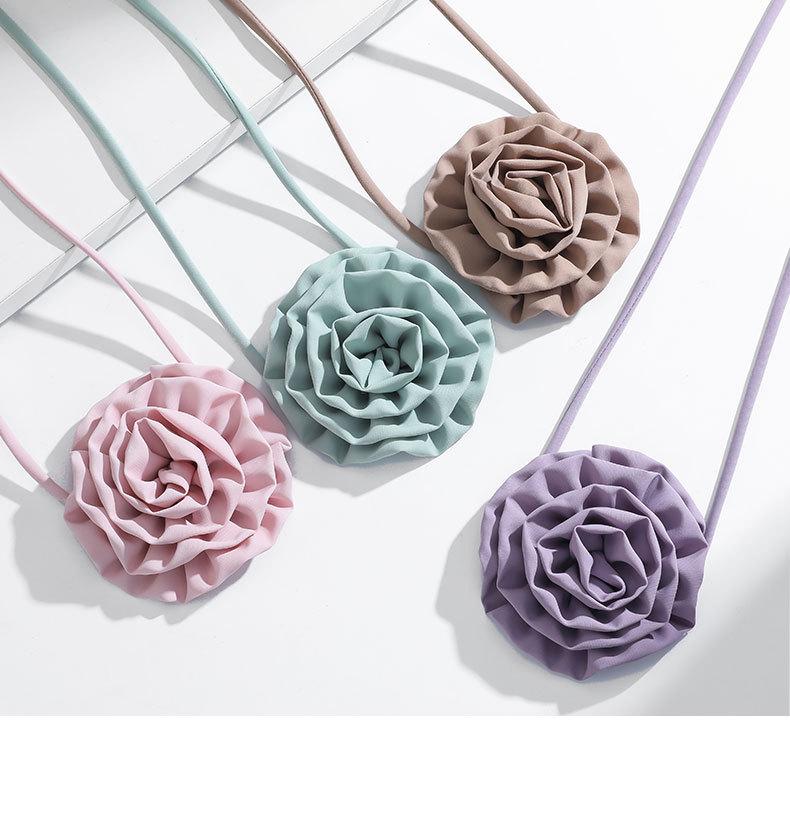 Kenjie 2024 Spring/Summer Rose Choker Necklace - Women's European & American Fashion Accessory