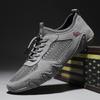 Men's Summer Mesh Leather Casual Sports Shoes - Octopus Lazy Design, Large Size