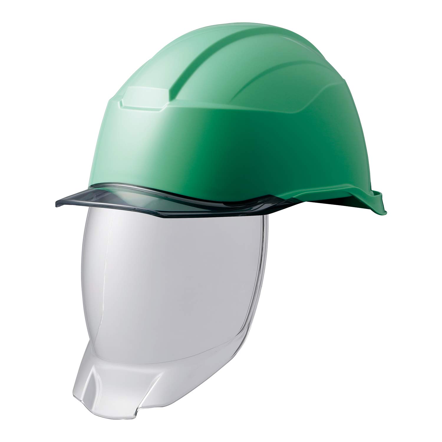 

Midori Anzen Samurai 2 Work PC Shield with Clear SC21PCLS with Helmet, Visor, RA3, KP, Green/Smoke